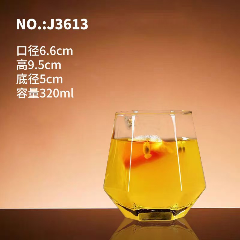 팔각형 맥주잔 3613-320ML (6개/박스, 72개/박스)