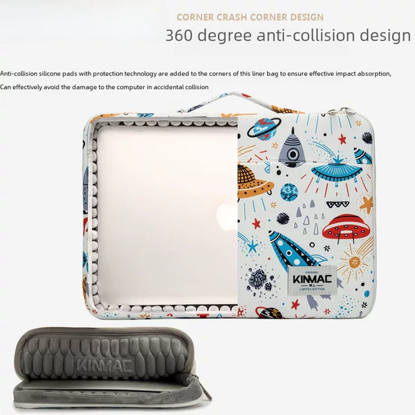Laptop Sleeve Bag Suitable for 13inch MacBook 15inch Waterproof Simple Protective Case for Men and Women 14-Inch