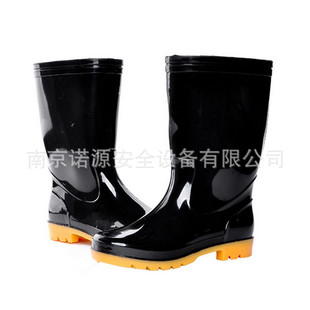 Moufu Cnmf8422 Rain Boots, Non-Slip, Wear-Resistant, Acid and Alkali Resistant, Flood-Proof Rubber Shoes, Mid-Calf Water Shoes, High-Quality Pvc