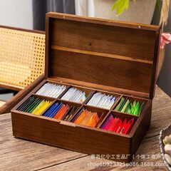 木製ティーバッグ収納袋ティーバッグ収納ボックスティーバッグボックスティーバッグスタンド容器ティーボックスステーション展示ボックスギフトボックス