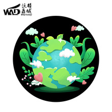 沃顿led灯片高清全彩logo灯片设计  投影燈片三色镀膜玻璃镜片gob