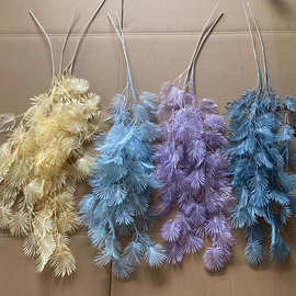 垂吊铁丝兰仿真龟背叶垂钓金鱼草 扇贝叶婚庆布置婚礼堂吊顶花材