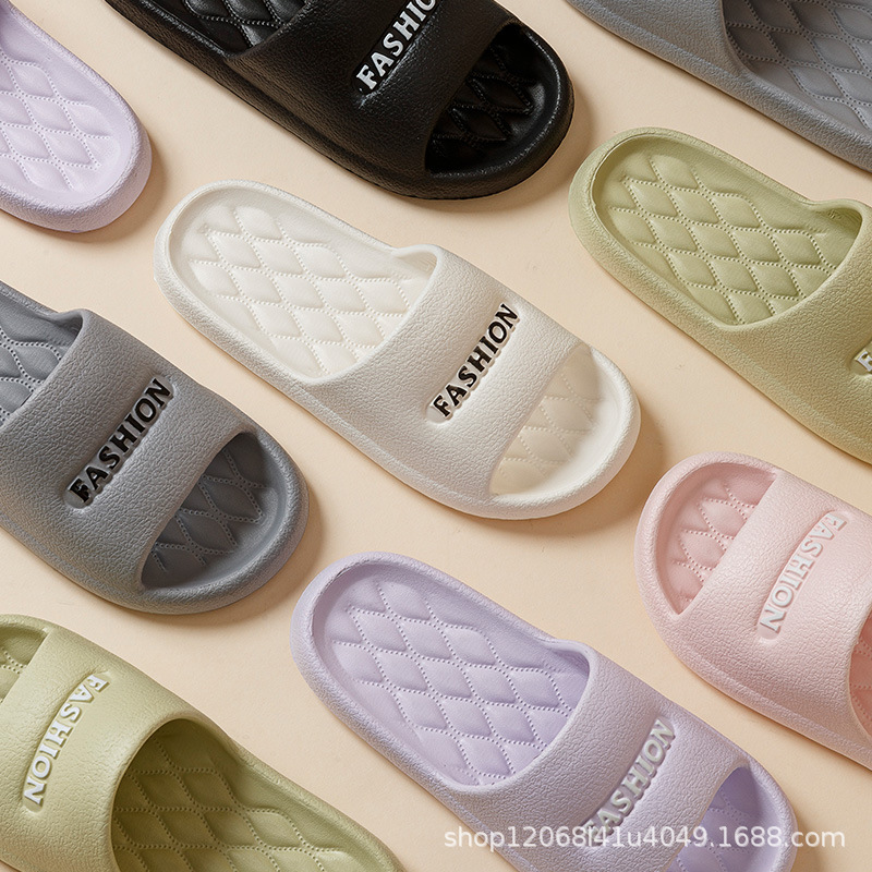 New Home Sandals for Men, Summer Home Silent Indoor Non-Slip Slippers, Bathroom Massage Soft-Soled Slippers for Women