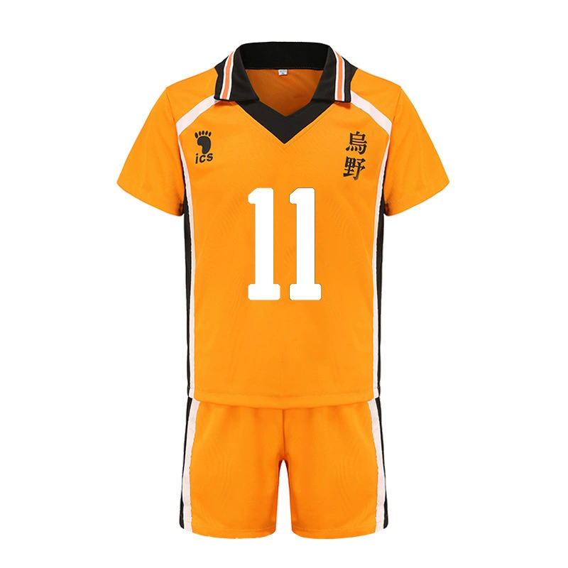 Косплей‑форма Haikyuu Karasuno, комплект майка и шорты для команды, размеры S–XXL