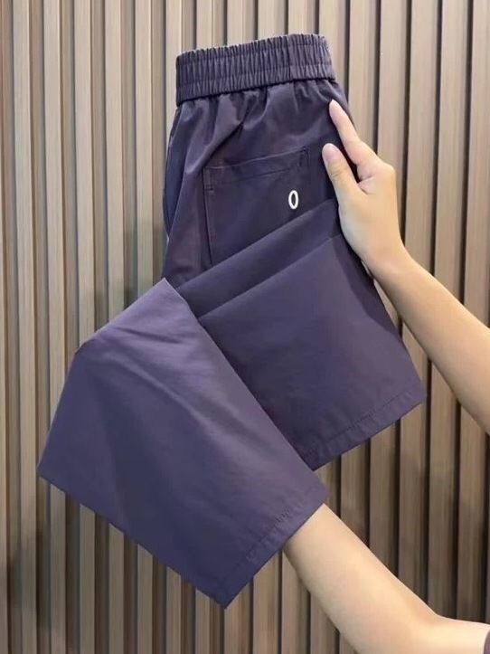Summer Stylish Thin High-Waisted Cropped Harem Pants New Slim-Fit Petite Versatile Casual Pants for Women Trendy Summer Stylish Thin High-Waisted Cropped Harem Pants New Slim-Fit Petite Versatile Casual Pants for Women Trendy