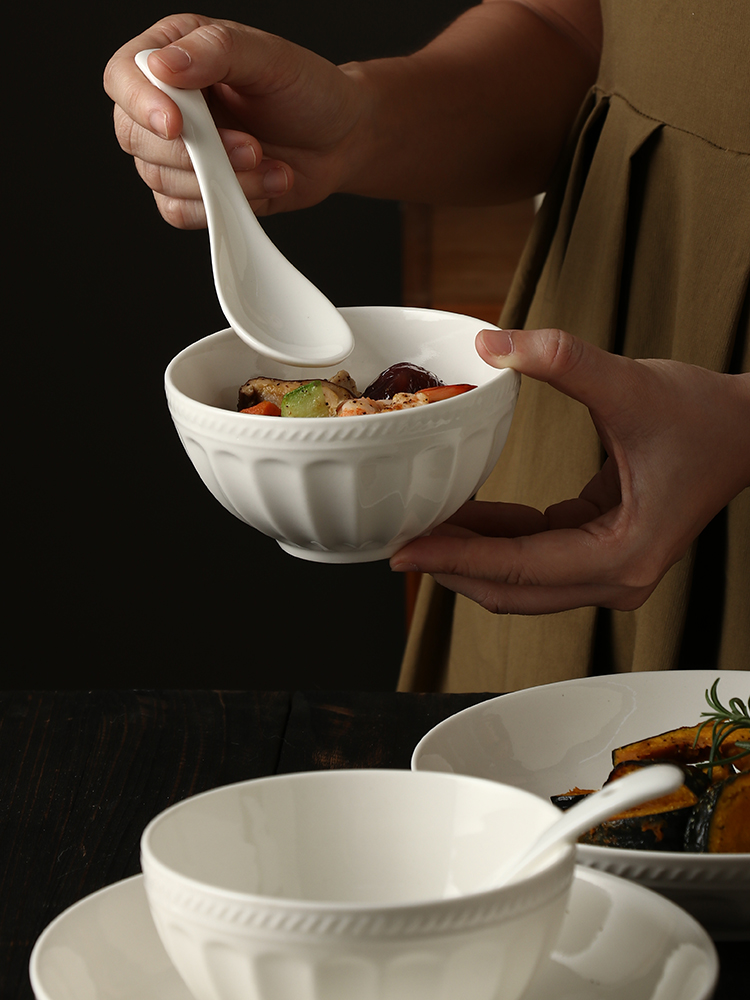Ceramic tableware for home use, set for food, wholesale