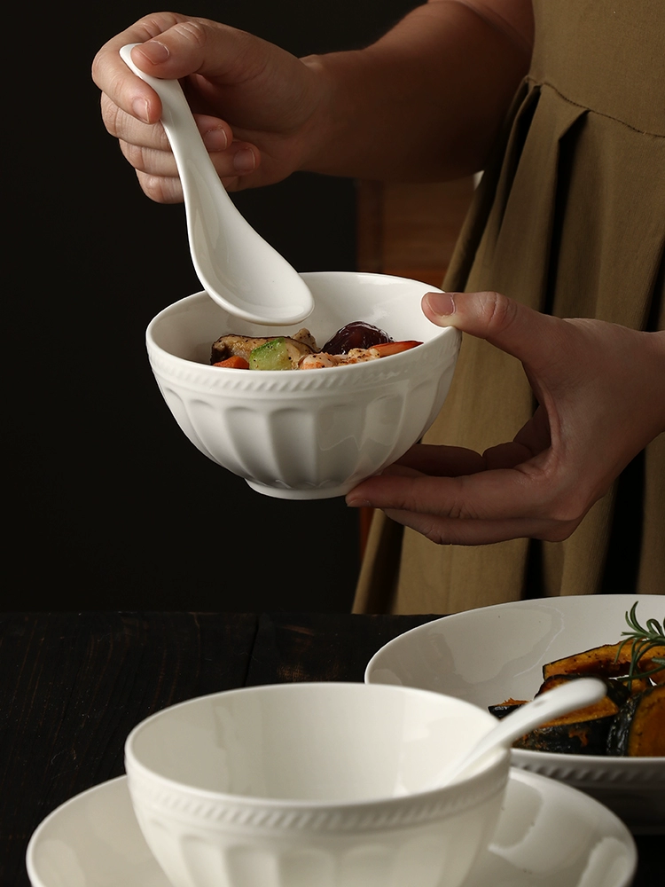 Ceramic tableware for home use, set for food, wholesale
