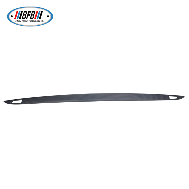 100% Real Carbon Fiber Matte Trunk Trim - For Tesla Model S 2016-2021 - Rear Trunk Strip Tailgate Decoration