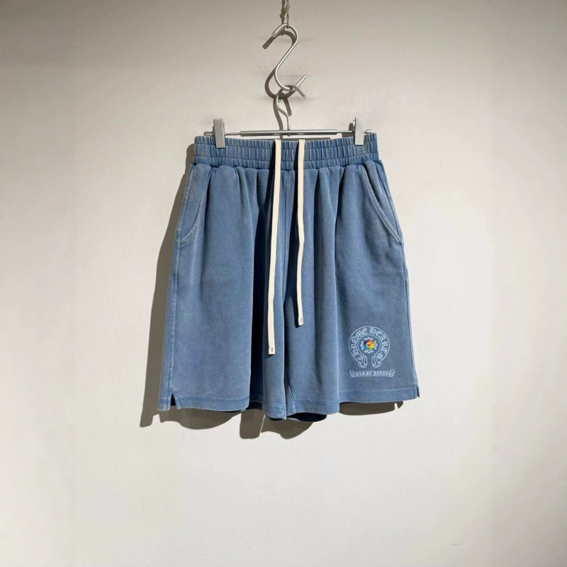 Cro's Sunflower Style Shorts 2026Aw New Summer Model Lake Blue Heavy-Duty Washed Shorts Casual and Comfortable