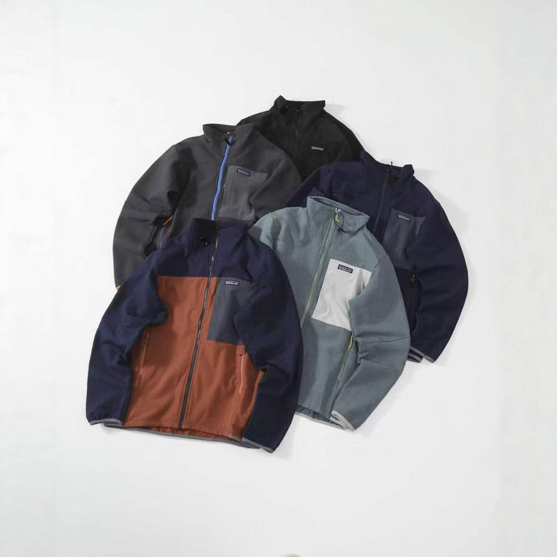 Pata Outdoor R2 Techface Soft Shell Fleece-Lined Thick Windproof and Waterproof Soft Shell Stand Collar Zipper Jacket