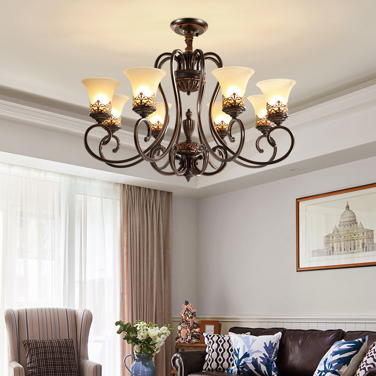 Country retro ceiling lamp
