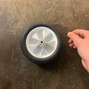 White spoke solid wheel 8x 1.75 non-inflatable mute non-slip 8 inch PU foam wheel children's wheel