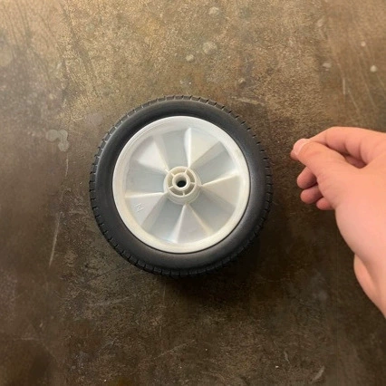 Белые спицы сплошное колесо 8x1.75 безнаддувные бесшумные противоскользящие 8 дюймов PU пены колеса детские колеса