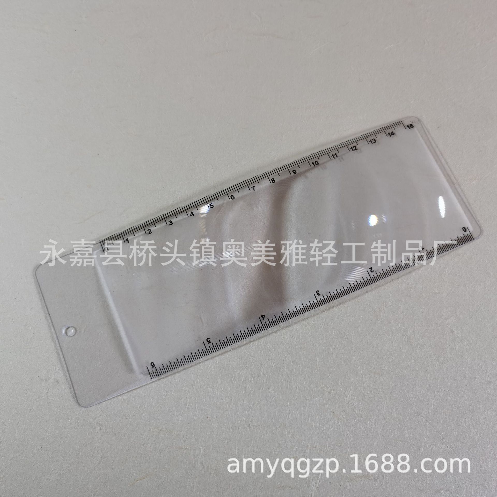 供应书签卡片式放大镜 刻度放大镜 PVC放大镜