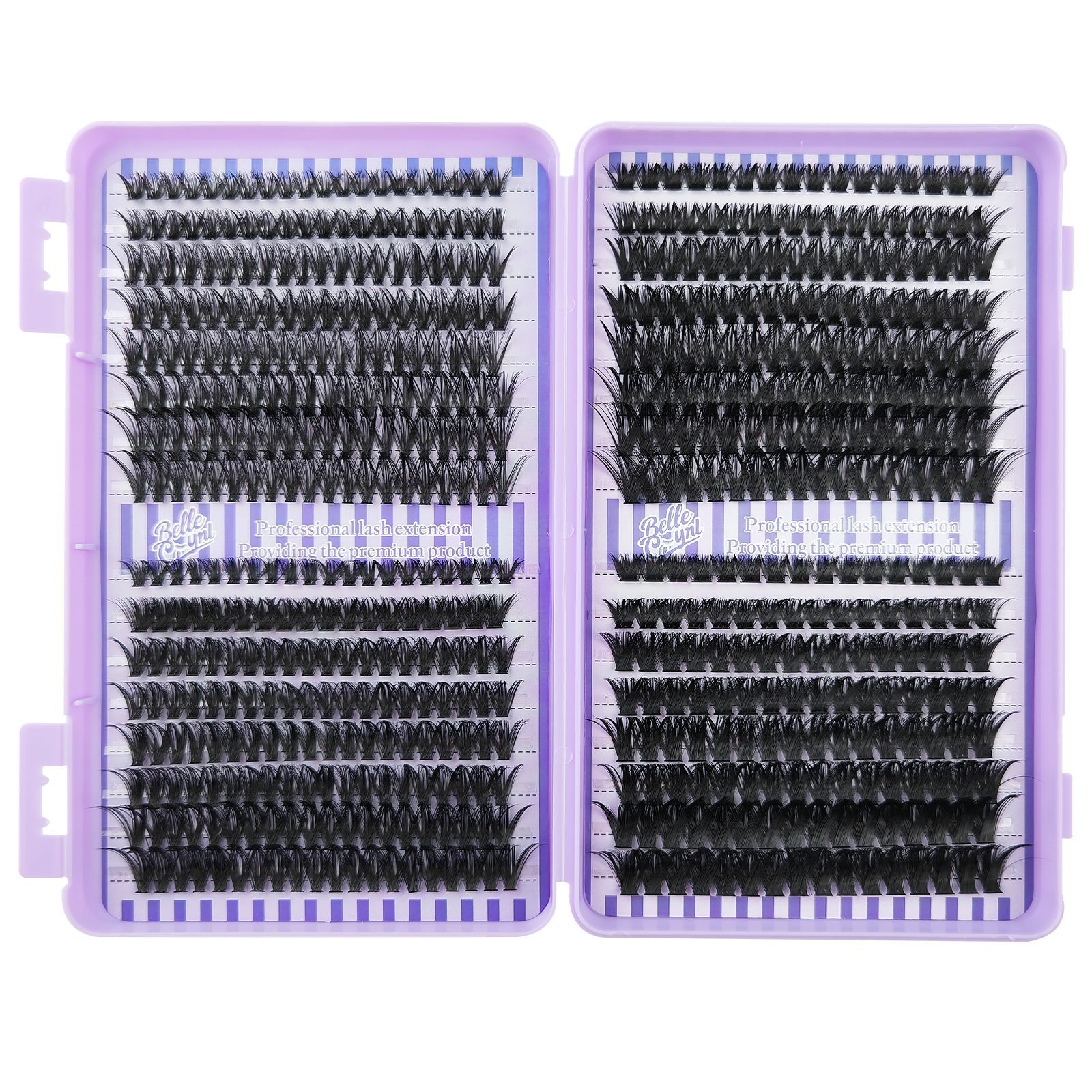 Libro de pestañas transfronterizas de Europa y Estados Unidos DIY tipo de segmentación D curva falsa pestañas simulación de cabello de fusión en caliente autoinjerto conjunto de pestañas falsas