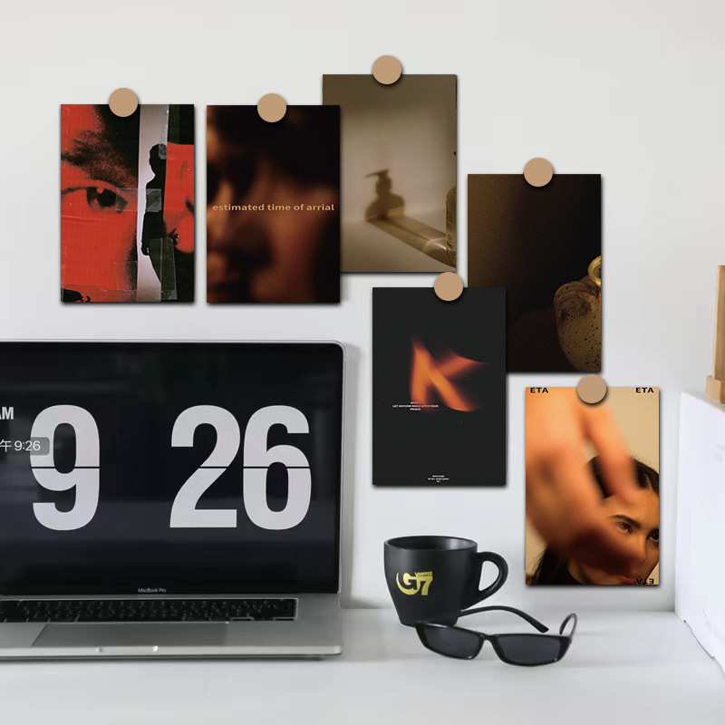 Art photography poster 10 pieces personalized decoration cards wall postcard dorm living room bedroom decoration