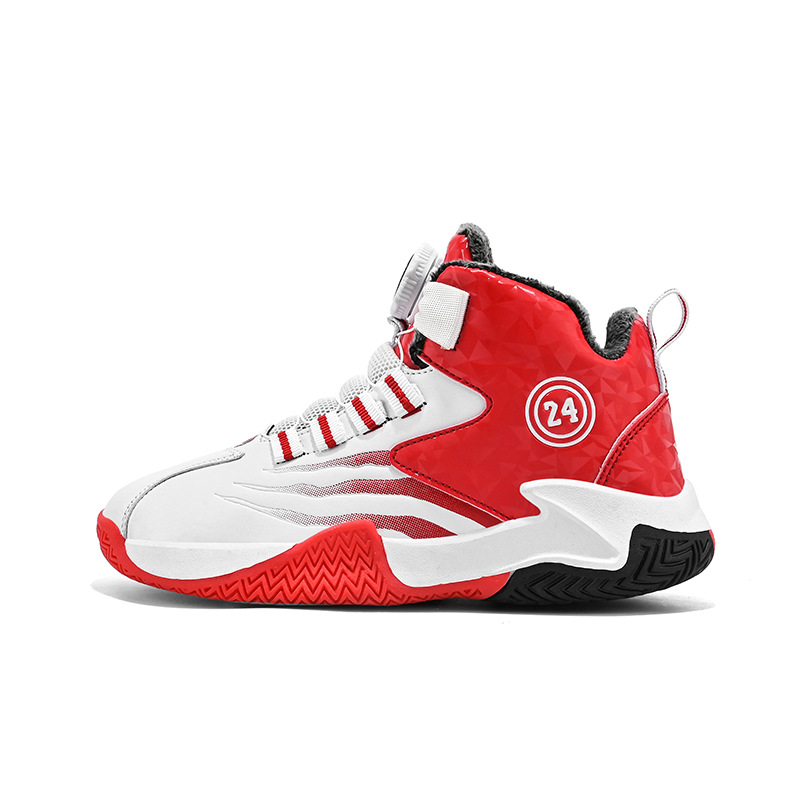 Zapatos de baloncesto de alto nivel para niños otoño y invierno, zapatos de corrida antideslizantes para niños, zapatos de algodón para niños, zapatos deportivos profesionales