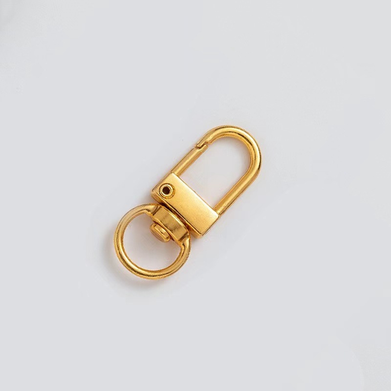 スポット亜鉛合金 DIY 小型ドアバックルカラースプレーペイント電気メッキキーホルダー回転リングバッグアクセサリー 3 点ドアバックル|undefined
