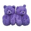 Teddy Bear Plush slippers Teddy Bear Slippers Color Color Color Home Thickens Warm Warm Shoes Cross -border