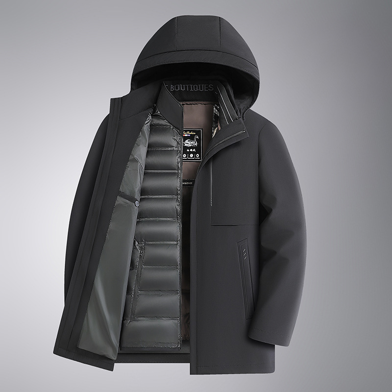 Removable down jacket