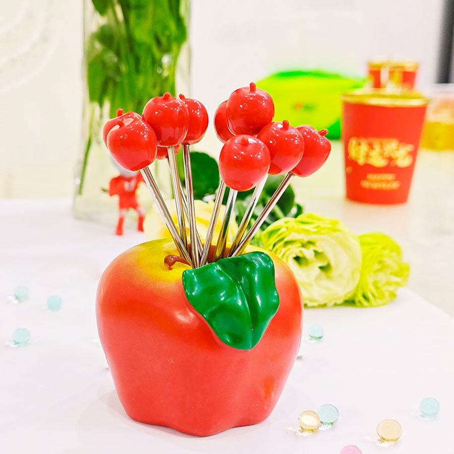 애플베이스 10 빨간 사과 포크