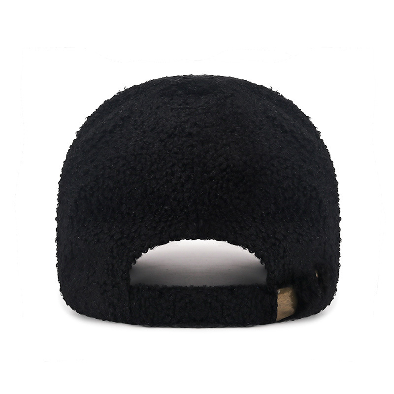 Hats For Men And Women Winter Warmth New Lamb Wool Baseball Caps Embroidered Casual Letters Internet Famous Duckbill Hats Trendy_voghion.com