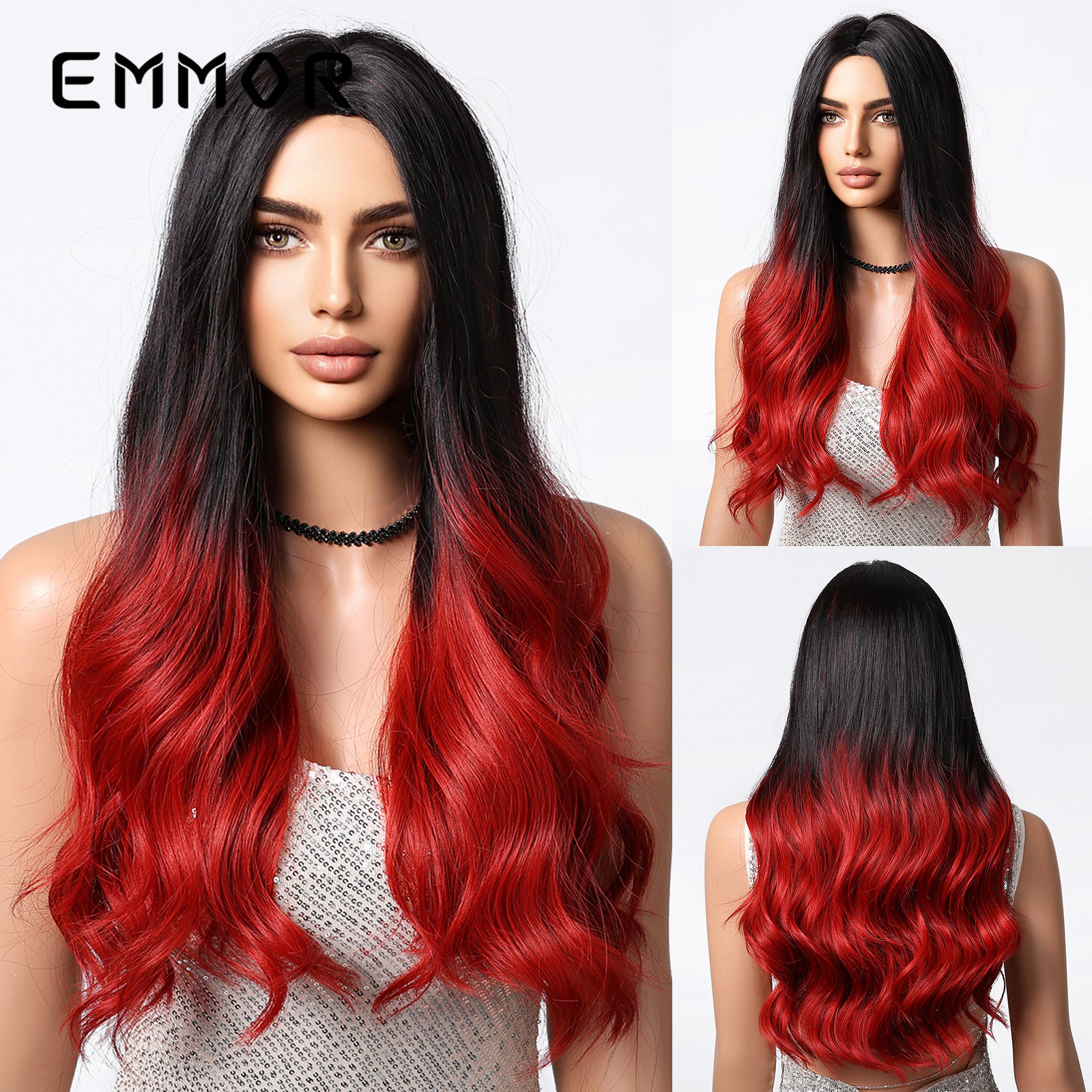 Negro Gradiente Rojo