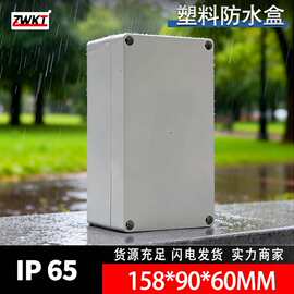 F2：158*90*60/ 塑料电源监控防水盒 接线盒 塑料PLC工控盒