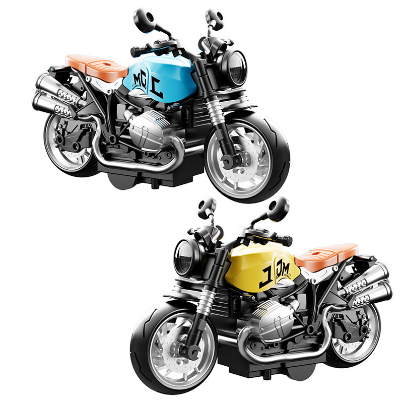 Juguetes de motocicletas para niños simulación de locomotoras retro modelo de carreras de niños inercia juguetes regalos de carro image 5