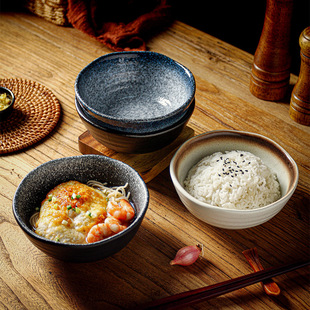 Japanese style Bowl and style household 5.5 inch rice bowl rice bowl ceramic bowl tableware personalized creative ramen bowl sweet soup bowl