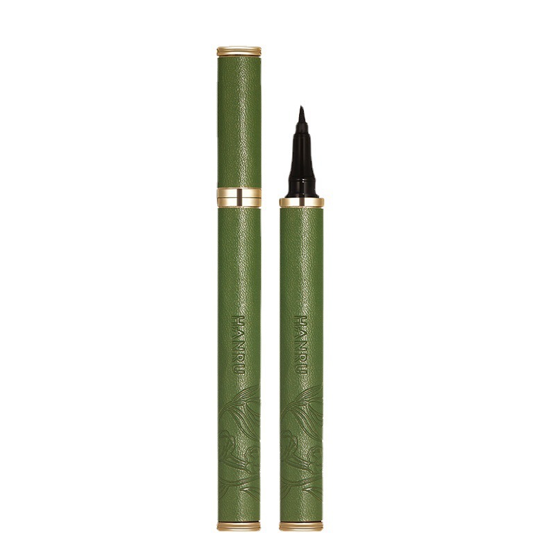 Delineador de ojos de turmalina Han Ru, impermeable y no manchado, delineador de ojos de secado rápido, maquillaje, delineador de ojos líquido de gusano de seda acostado
