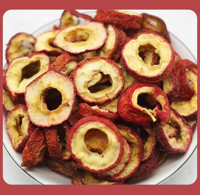 Dried Hawthorn Rings Shan Zha Seedless Hawthorn Slices for Tea and Infusions 500g Bag in use