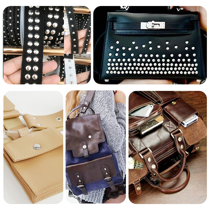 Metal transfronterizo de cuatro cierre remache + conjunto de herramientas de montaje 633 botones chaqueta vaqueros chaqueta de plumón redonda