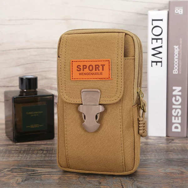 Factory wholesale Magic snap Oxford cloth mobile phone purse military wind running Jianghu night market stall supply belt