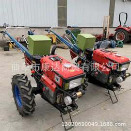 手扶拖拉机图片 农田耕地开沟机器 农田旋耕犁地机 水田打浆机