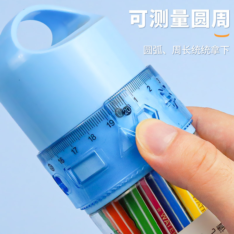 軟尺の学生は定規の直尺の三角板の定規をはめます。|undefined