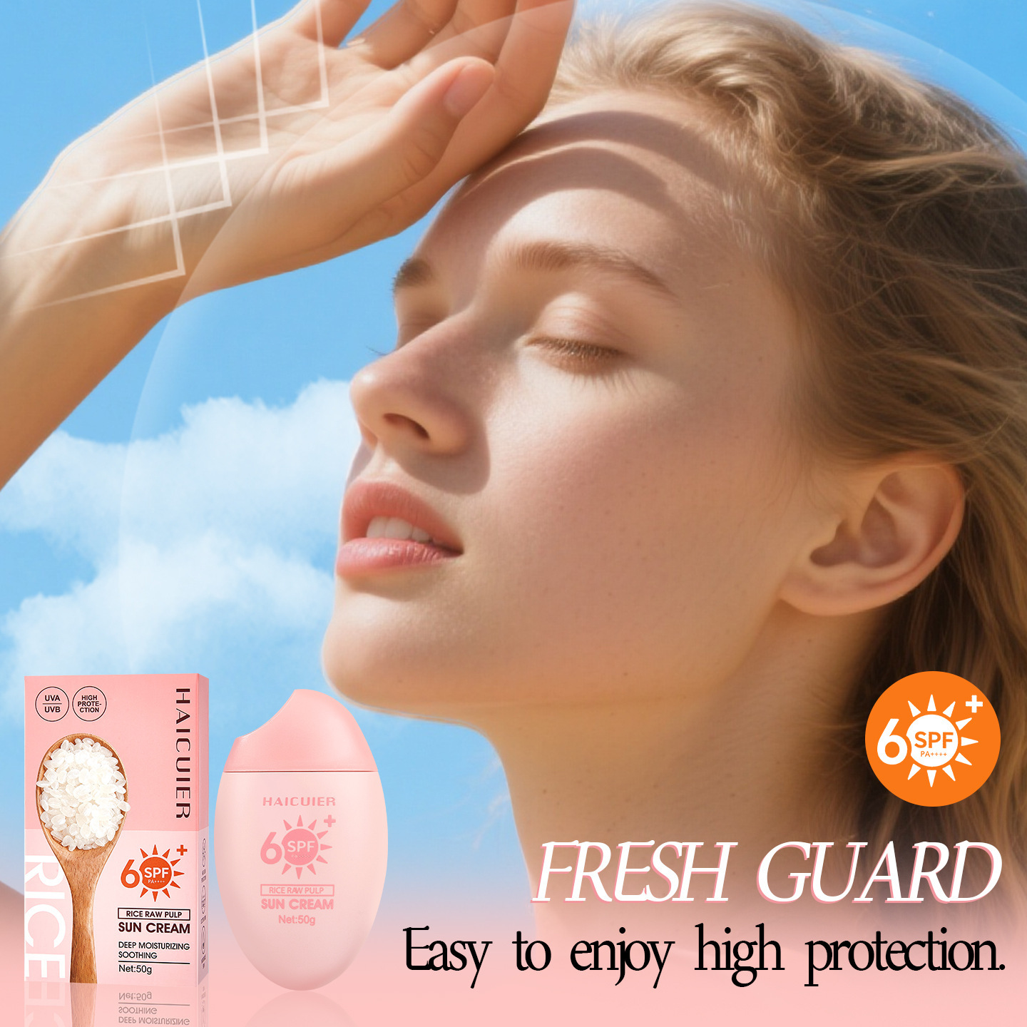 Transfronterizos spot verano protector solar hidratante impermeable UV protector solar SPF50 + PA + + + image 3
