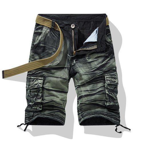 Amazon Summer Men's Work Pants Loose Plus Size Pure Cotton Men's Five-Pocket Casual Pants