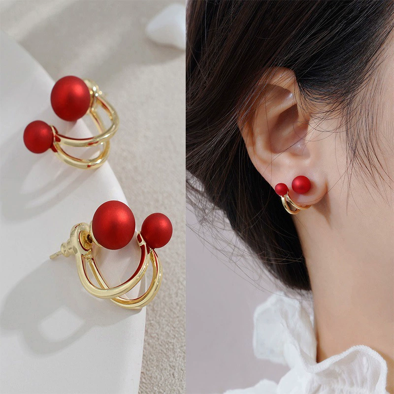 Серьги, серебряная игла, интернет-знаменитость, образец серебра 925, 2024 год