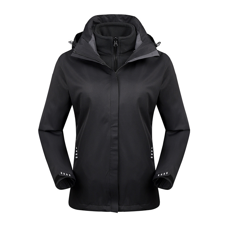 Chaqueta Térmica Impermeable 3 en 1 para Pareja Set de 2 Piezas de Poliéster A Prueba de Viento para Invierno image 11
