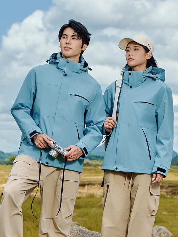 韓国版の男性と女性のアウトドア新作ジャケット スリーインワン防風防寒ジャケット カップル登山スキージャケット|undefined