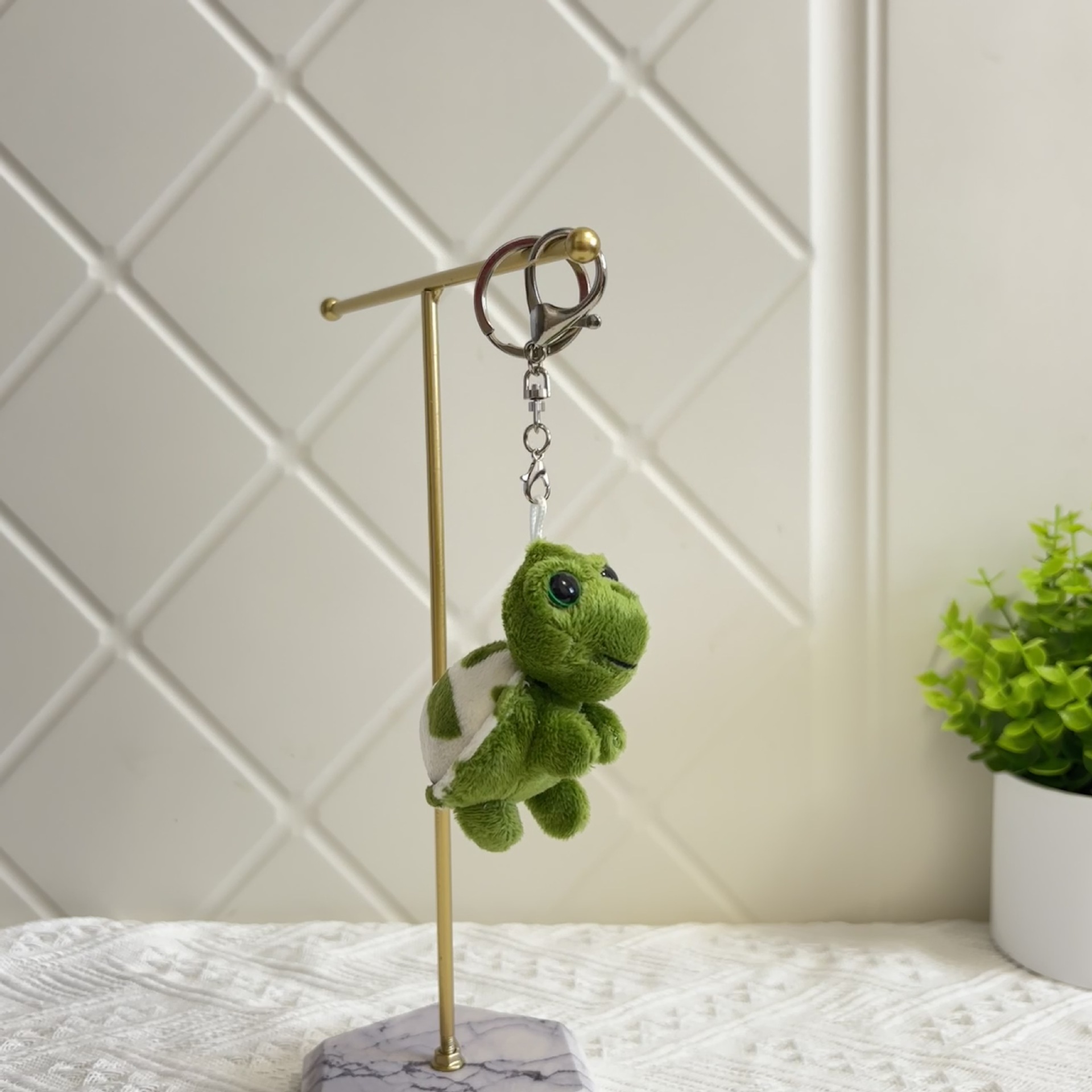 Colgante de Peluche de Tortuga de Felpa para Llaves y Mochilas