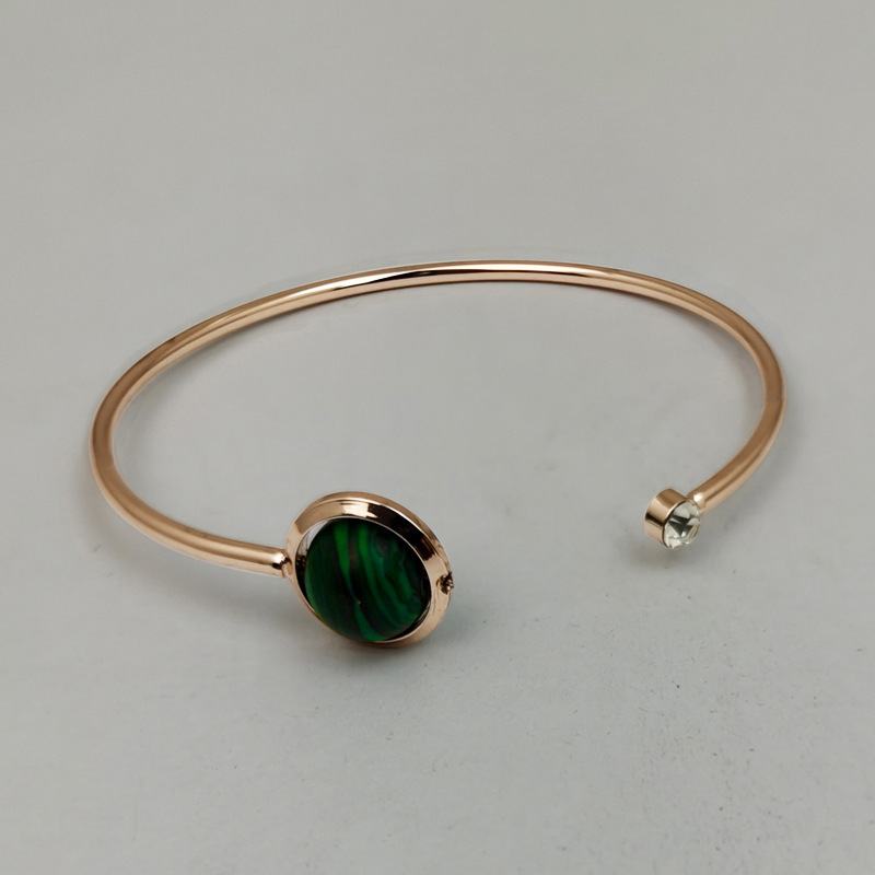 Braccialetto Pavone Bracciale versatile design di nicchia piccolo orologio verde Bracciale europeo e americano con perline portafortuna_voghion.com