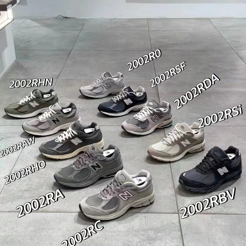 純粋なオリジナル莆田靴 nb2002r クラシックグレー通気性レトロオリジナルグレー男性と女性のお父さん靴スポーツシューズランニングシューズ|undefined