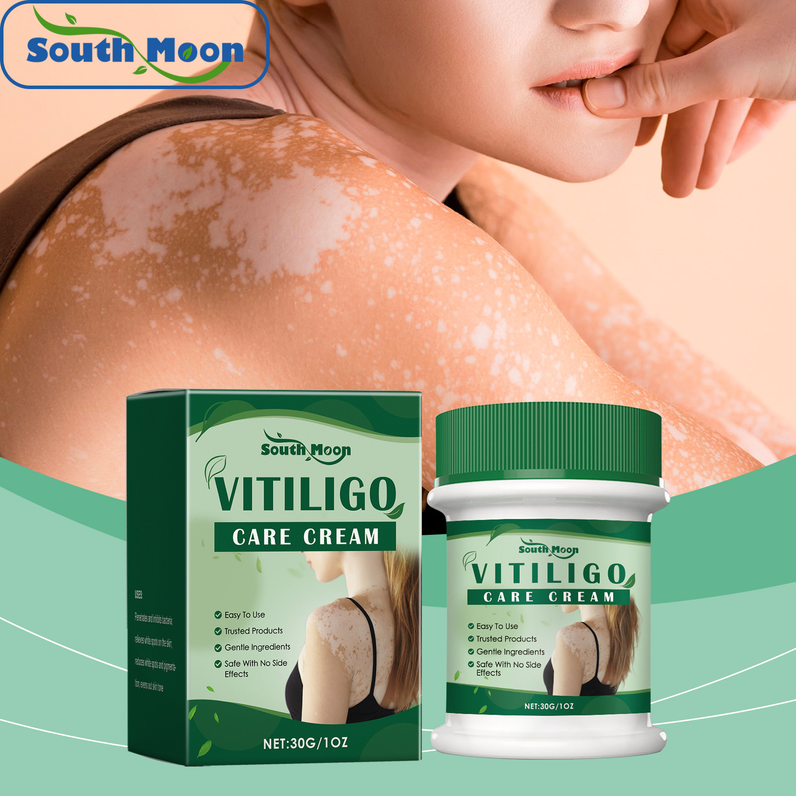 South Moon Skin Care Cream Gentle and Moisturizing, Daily Application for Body Skin, External Use Skin Care Cream