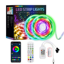 2020年9月新品 LED幻彩蓝牙音乐灯带 12v5050套装 ws2811幻彩灯条