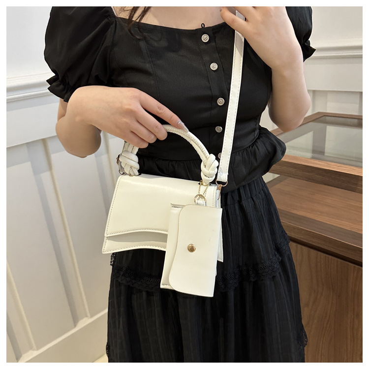 Moteveske for kvinner 2024 ny trend mote skulder enkel uformell crossbody ensfarget mor og barn-veske_voghion.com