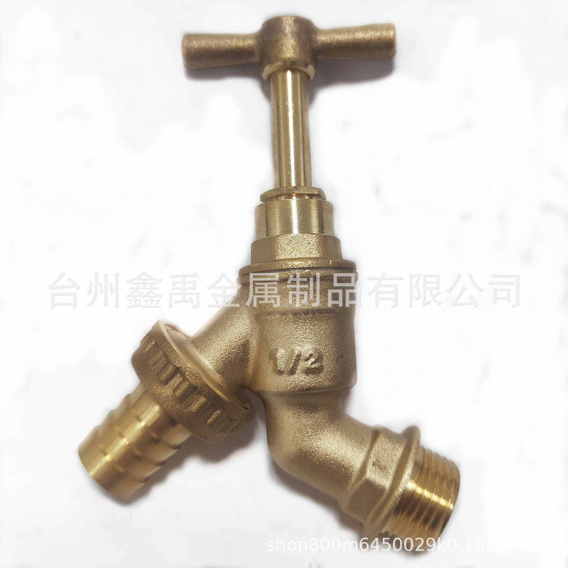 厂家生产黄铜龙头水嘴截止阀单控五金水嘴花园水龙头1/2"