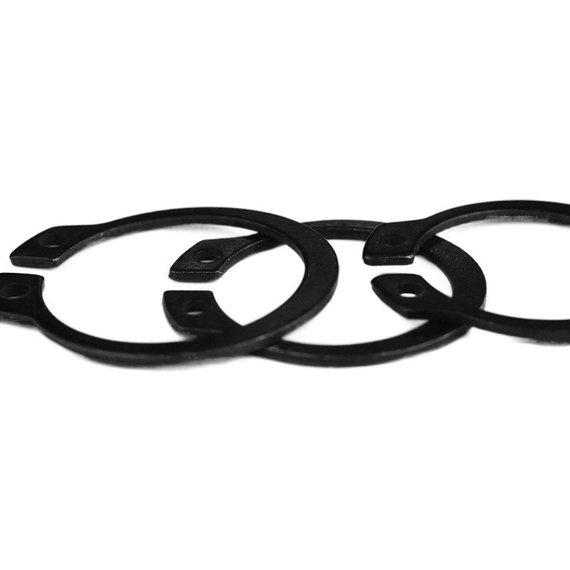 Железный черный C-образный стопорный вал карта вала внешняя карта стопорный подшипник эластичное стопорное кольцо Пряжка национальный стандарт 50MN Марганец GB894