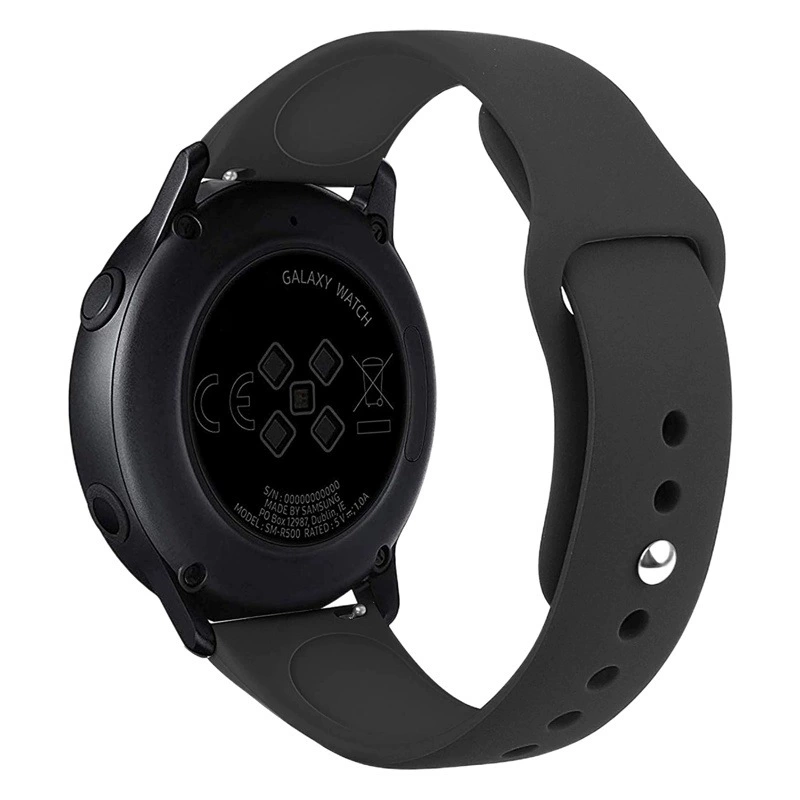 Подходит для Galaxy Active 2 монохромный силиконовый ремешок с пряжкой 18/20/22 мм спортивный ремешок с внутренней пряжкой
